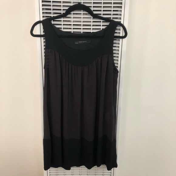 Zara Tops - 4/$35 Zara | Black and Brown Tunic